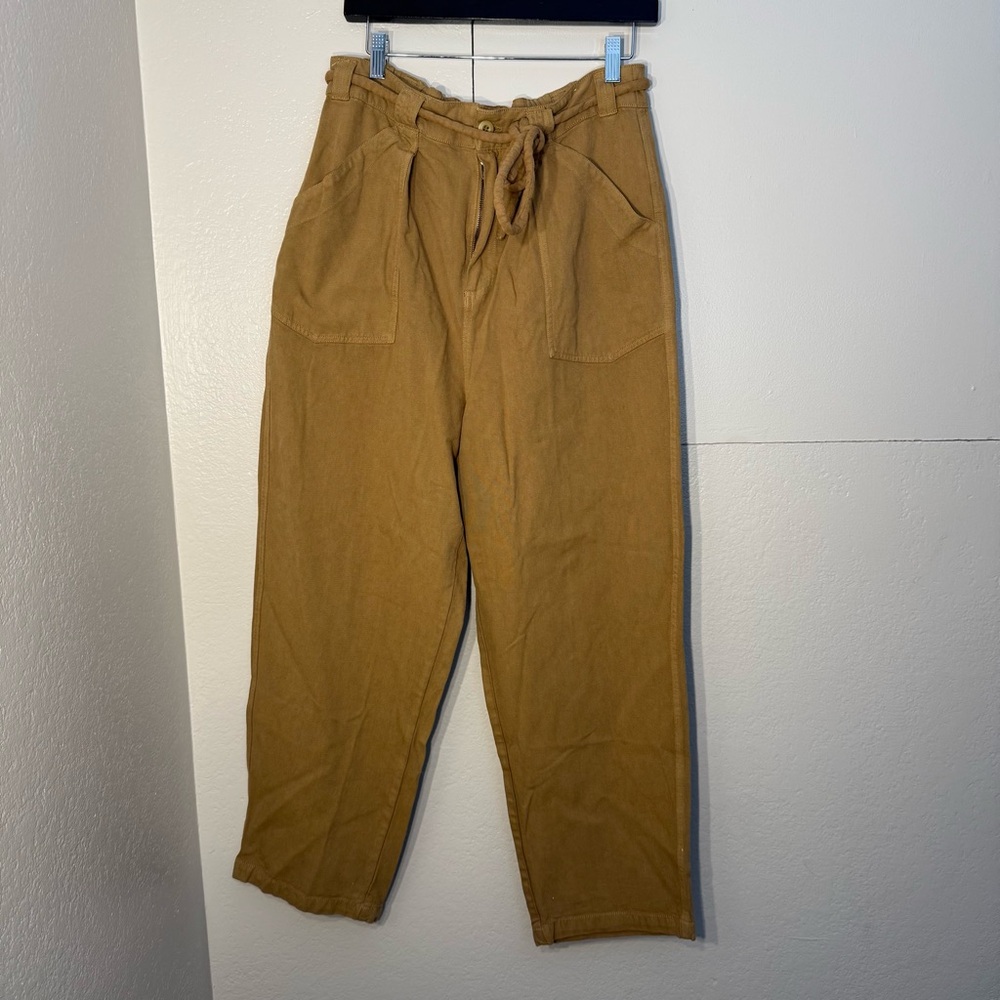 Free People Relaxed Fit Tan Trousers